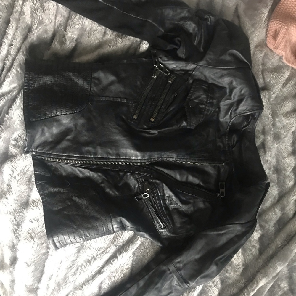 Leather Crop Jacket